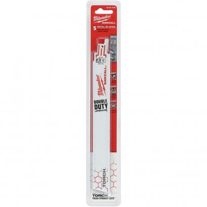 Milwaukee  48-00-5788 ใบเลื่อยชักตัดเหล็ก 9&quot; TORCH 18 TPI (5ใบ)