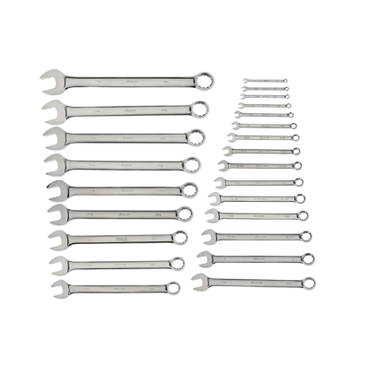 Snap-on รุ่น OEX724KB ชุดประแจรวม 24 ชิ้น นี่คือชุดประแจรวม (ข้างโอเพ่น-ข้างแหวน) ชุดใหญ่ 24 ชิ้น ครอบคลุมตั้งแต่น็อตตัวเล็กไปจนถึงน็อตขนาดใหญ่