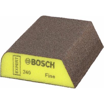BOSCH รุ่น (P240-320) (Fine) - 50 Pcs. : EXPERT ฟองน้ำขัดรูปโค้ง ละเอียด รหัส 2608901168