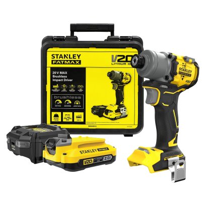 STANLEY รุ่น SBI830D1K-B1 ไขควงกระแทกไร้สายไร้แปรงถ่าน V20 รุ่นพรีเมียม พร้อมแบตเตอรี่ 2AH