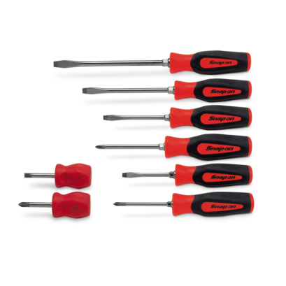 Snap-on รุ่น SGDX80BR ชุดไขควงปากแฉก ด้ามแข็งสีแดง (8 ชิ้น)