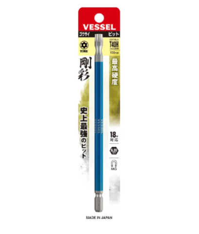 Vessel รุ่น GSVT40LH ดอกไขควงลม T 40 H x 150 มีรู