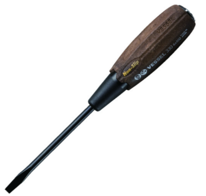 Vessel รุ่น B-330 -6x100 ไขควง Wood Compo กันลื่น ตอกได้ ความยาวแกน 100 ความยาวทั้งตัว 217mm.