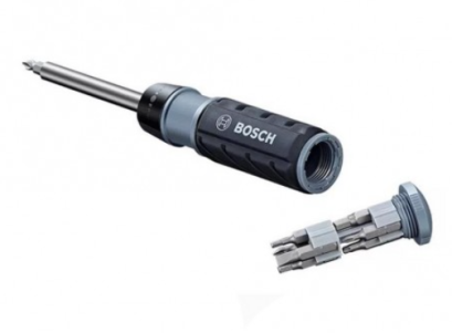 ฺBosch รุ่น 2607017653 ชุดไขควงมือ All in one Hand Screw Driver Bit 10 Pcs.(Grey) รหัส 2607017653