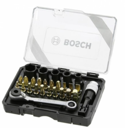 Bosch รุ่น 2607017459 Screwdriver Bit  27pcs IXO SDB-set อุปกรณ์ภายในกล่อง 27 ชิ้น รหัส 2607017459