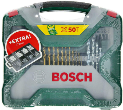 Bosch รุ่น 2607017523 223-pcs Promo Set X-Line 50pcs + 173pcs Fixing-Set ชุดอุปกรณ์เสริม X-Line 50Ti 50 ชิ้น + ชุดติดตั้ง 173 ชิ้น รหัส 2607017523