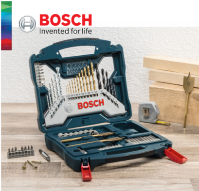 Bosch รุ่น 2607017412 70-piece Bosch X-Blue Line titanium set ชุดดอกสว่านเคลือบดีบุก Bosch X-Line 70 ชิ้น รหัส 2607017412