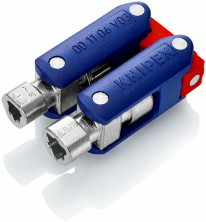 KNIPEX รุ่น CONTROL CABINET KEY DOUBLEJOINT กุญแจตู้ควบคุมแบบข้อต่อคู่ รหัส 00 11 06 V03