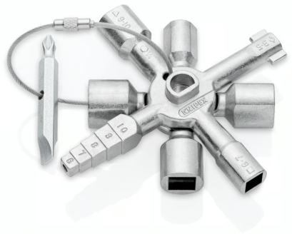 KNIPEX รุ่น Control Cabinet Key  "TwinKey&reg;" กุญแจตู้ควบคุม รหัส 00 11 01