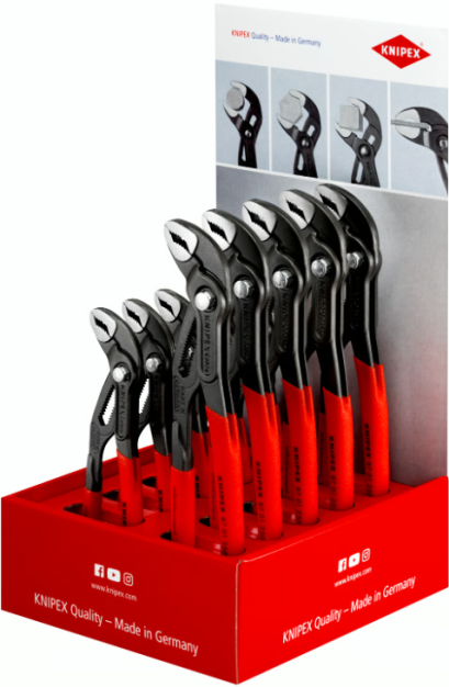 KNIPEX รุ่น SALES DISPLAY Cobra&reg;87 01 180/250 การจัดแสดงบนเคาน์เตอร์ รหัส 00 18 01 V13