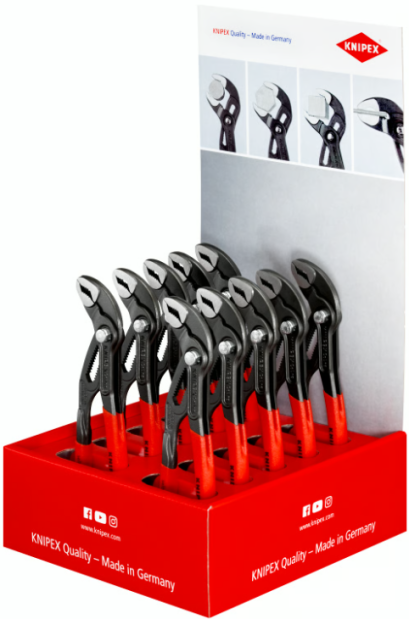 KNIPEX รุ่น SALES DISPLAY Cobra&reg; 87 01 180 การจัดแสดงบนเคาน์เตอร์ รหัส 00 18 01 V18