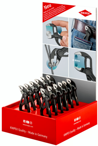 KNIPEX รุ่น SALES DISPLAY 12x 87 00 100 คีมปั๊มน้ำ จอแสดงผลแบบเคาน์เตอร์ รหัส 00 18 01 V39
