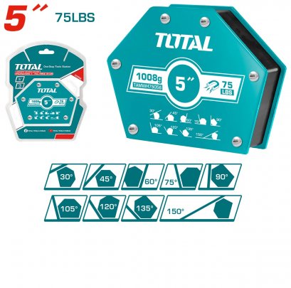 TOTAL รุ่น TAMWH75056 แม่เหล็กจับมุม งานเชื่อม 5 นิ้ว