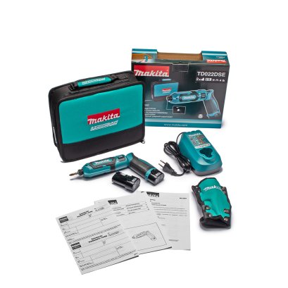 MAKITA รุ่น TD022DSE ชุดเซ็ทไขควงกระแทกไร้สาย 7.2Vmax 1.5Ah x2, DC10WA  N-M 5.6/3.6