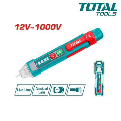 Total รุ่น THT100091 ปากกาวัดไฟแบบไม่สัมผัสขนาด 12V-1000V (ไฟLED)