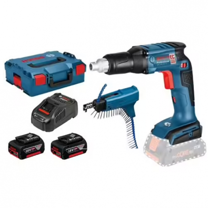 Bosch รุ่น GSR 18V-EC TE + MA55 Brushless  สว่านขันสกรู 18 V แบตเตอรี่ขนาด4.0 Ah 2 ก้อน  (06019C8006)