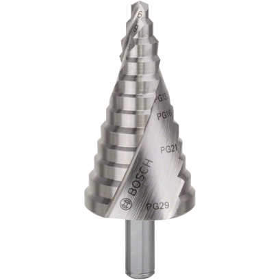 Bosch ดอกสว่านขั้นบันได 12 Step 6-37 mm Silver (2608587428)