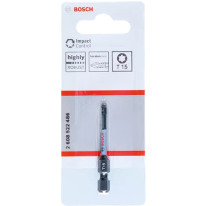 Bosch รุ่น ดอกไขควง สีดำ Impact Control Power Bit (T15) (2608522486)