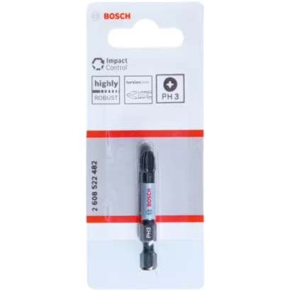 Bosch รุ่น ดอกไขควง สีดำ Impact Control PH3 Power Bit (1 ชิ้น) ( 2608522482 )