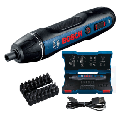 Bosch รุ่น Bosch GO 2 Kit ไขควงไร้สาย 2 ระบบ แรงบิด 5 ระดับ+ชุดดอก 33 ชิ้น (06019H2181)