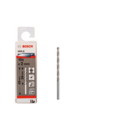 Bosch ดอกเจาะเหล็ก HSS-G, 5/32&quot; 4.0 มม. (10 ชิ้น) 2608585442