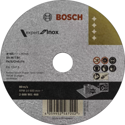 Bosch รุ่น 2608901468 ใบตัดสแตนเลส 4 นิ้ว ขนาด 1 มม. expert for Inox (1ใบ)