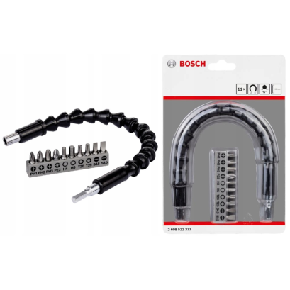 Bosch รุ่น 2608522377 ชุดข้อต่อดอกไขควง 11 ชิ้น (ข้อต่อแบบงอได้ 360 องศา) รหัส 2608522377