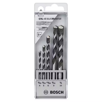 Bosch รุ่น 2608680798 ดอกเจาะอเนกประสงค์ ก้านกลม CYL 4 : (4,5,6,8 และ 10 มม ) (แพ็ค 5 ชิ้น)