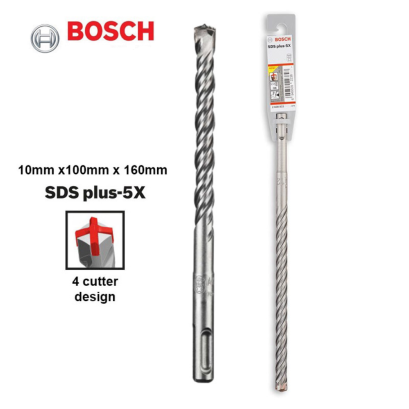 Bosch ดอกโรตารี่ SDS PLUS-5X ขนาด 4 - 12 มม. 2608521041