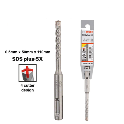 Bosch ดอกโรตารี่ SDS PLUS-5X ขนาด 4 - 12 มม.