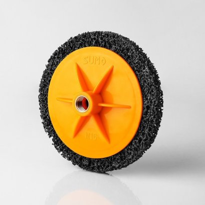 SUMO รุ่น ABSCBA060150FUF ลูกขัดสาหร่าย 6" size : 150mm Full face M16 (แบบมีฝา)