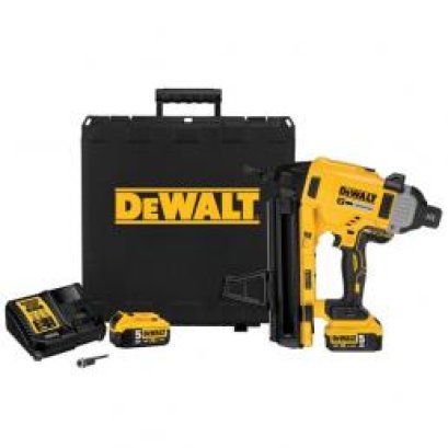 DEWALT - DCN890N-XJ เครื่องยิงตะปูคอนกรีตไร้สายไร้แปรงถ่าน 18V (20V Max) พร้อมแบตเตอรี่ 5Ah และ แท่นชาร์ต 4Ah