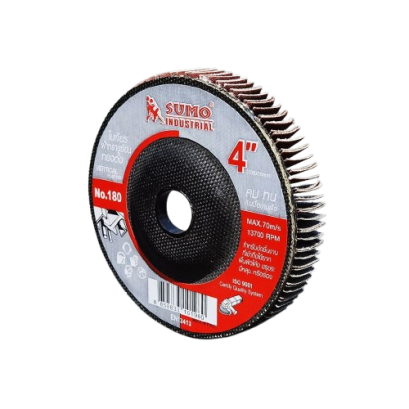 SUMO รุ่น ABFDSMVC40180 ใบเจียรผ้าทรายทรงตั้ง 4&rdquo; No.180 SUMO
