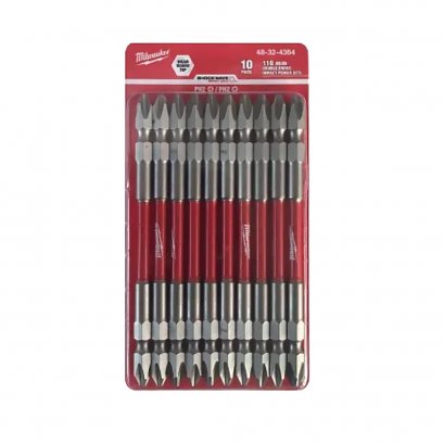 Milwaukee  48-32-4364D ดอกไขควง PH2-110 มม. Double Ended  (10 ดอก)