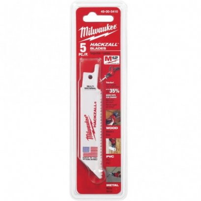 Milwaukee  49-00-5410 ใบเลื่อยแฮ็คซอลตัดอเนกประสงค์ 4&quot; (5 ใบ)