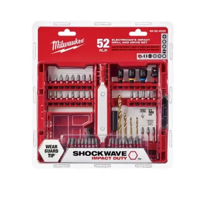 Milwaukee 48-32-4025 ชุดดอกเจาะและดอกไขควง 52 ชิ้น