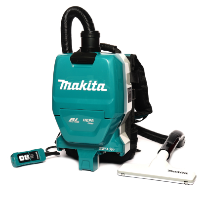 MAKITA รุ่น DVC261ZX23 เครื่องดูดฝุ่นไร้สาย แบบสะพายหลัง 18 V  แรงดันลมสูงสุด 11 KPA BL motor (เครื่องเปล่า) DVC261ZX23