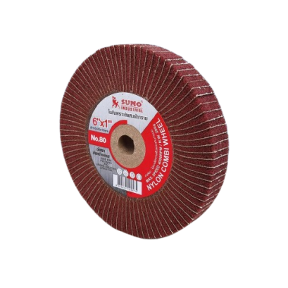 SUMO รุ่น ABPLCW06010080BR ใยสังเคราะห์ผสมผ้าทราย 6&rdquo;x1&rdquo; No.80 (น้ำตาลแดง)