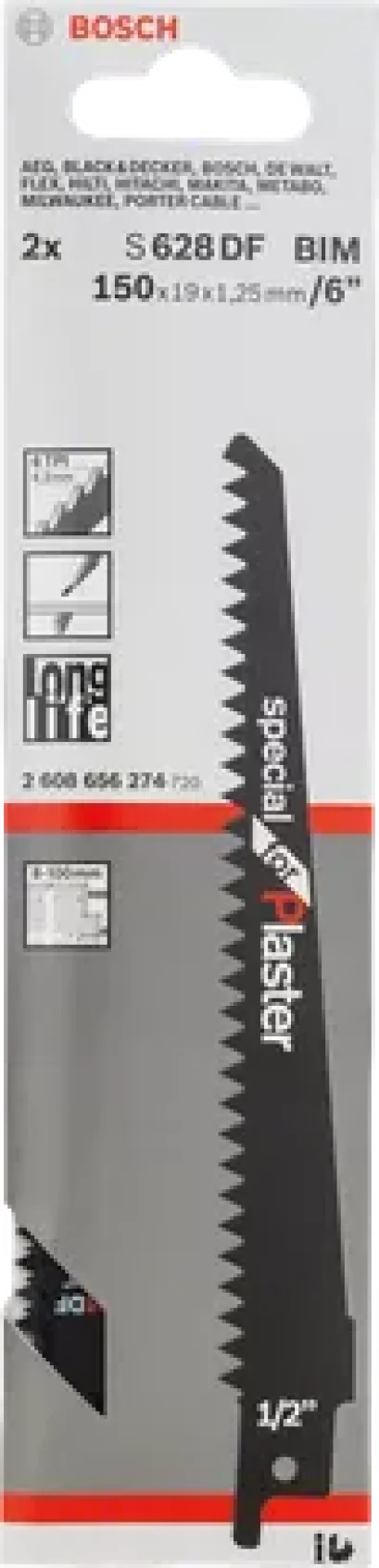 BOSCH รุ่น RSB S628DF 2PC ใบเลื่อยอเนกประสงค์ รหัส 2608656274