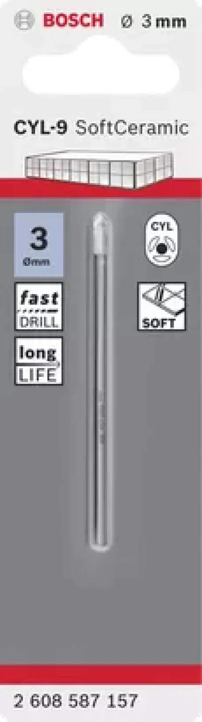 Bosch รุ่น 2608587157 ดอกเจาะกระเบื้อง CYL-9 : 3 x 70 มม. (1ชิ้น)