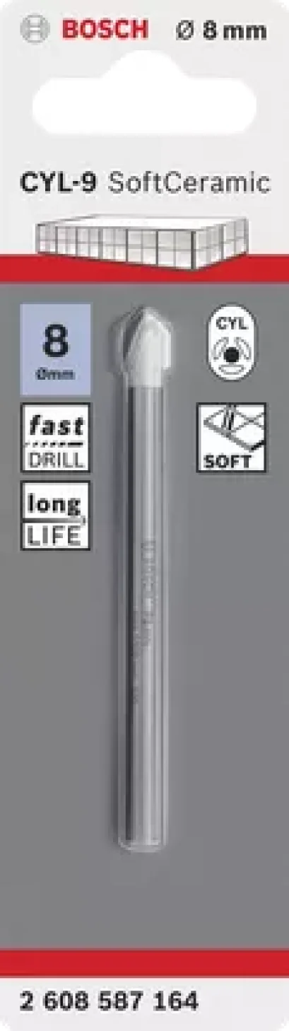 Bosch รุ่น 2608587164 ดอกเจาะกระเบื้อง CYL-9 : 8 x 80 มม. (1ชิ้น)