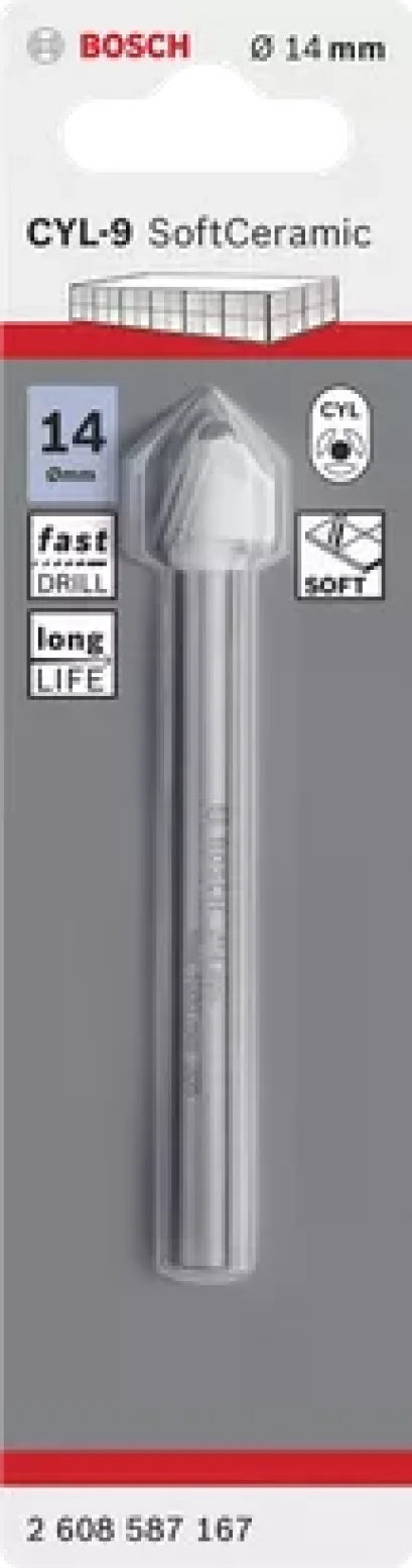 Bosch รุ่น 2608587167 ดอกเจาะกระเบื้อง CYL-9 : 14 x 90 มม. (1ชิ้น)