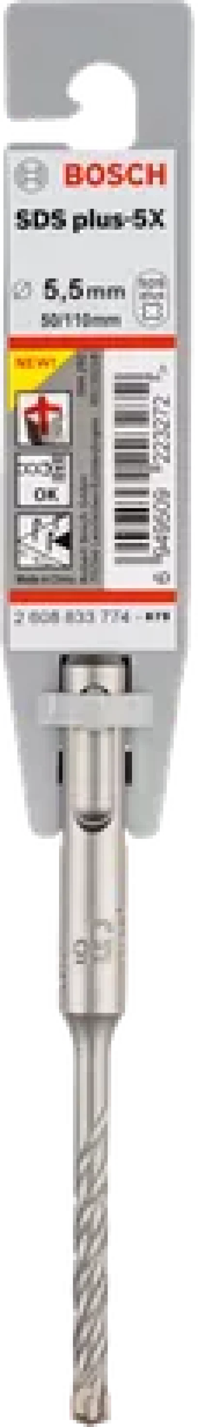 Bosch ดอกโรตารี่ SDS PLUS-5X ขนาด 4 - 12 มม. 2608833774