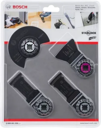 Bosch รุ่น ชุด Floor&Fitting ใบ Starlock 4 ชิ้น ( 2608661696 )