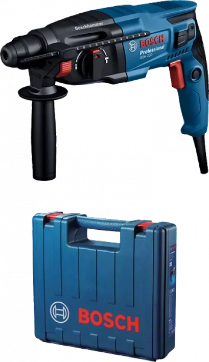 Bosch SuperSale รุ่น GBH 220 สว่านโรตารี่ไฟฟ้า 720 วัตต์ 23 mm. 3 ระบบ ปรับรอบ ซ้าย-ขวาได้ (06112A60K0)