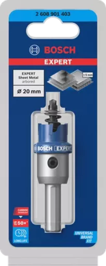Bosch รุ่น 2608901403 โฮลซอว์ เจาะสแตนเลส/เหล็ก TCT, 20 mm. : EXPERT