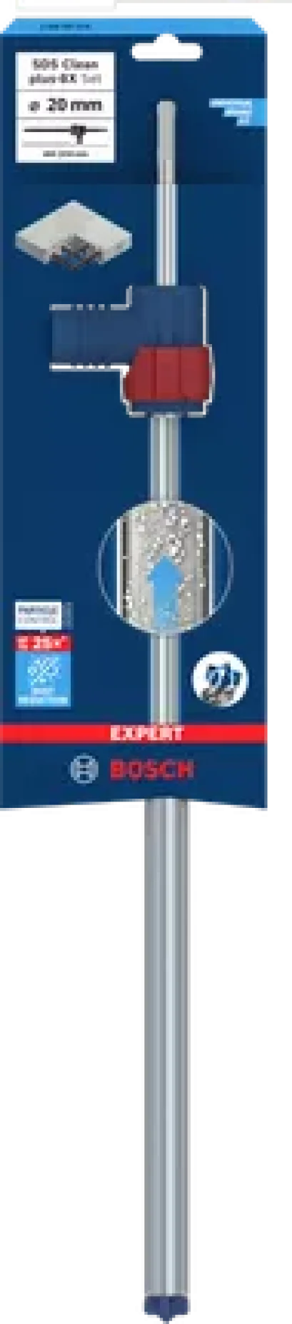 Bosch รุ่น 2608901619 SDS Clean plus-8X Set 20 x 400 x 550 mm ชุดดอกสว่านโรตารี่ รหัส 2608901619