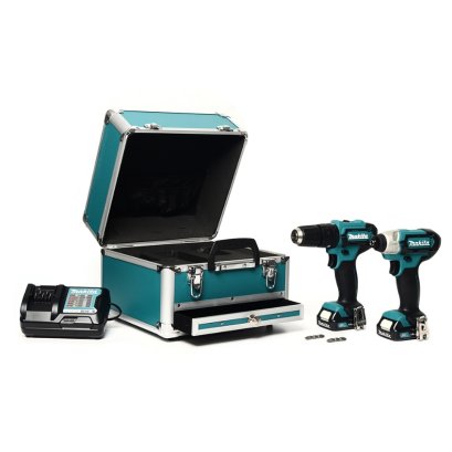 MAKITA CLX228X1 COMBO KIT 12V MAX สว่าน HP333DZ + สว่านไขควง TD110DZ พร้อมกล่อง แบตเตอรี่1.5Ah x2และแท่นชาร์จ