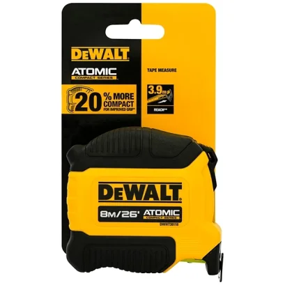 DEWALT รุ่น ตลับเมตร ATOMIC ยาว 8 เมตร  DWHT38118-30