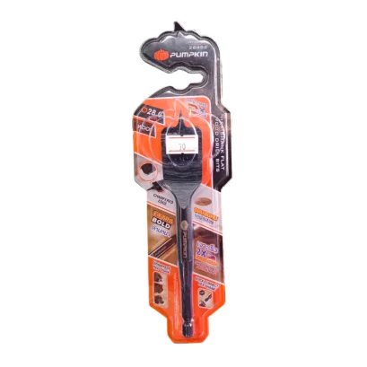 PUMPKIN รุ่น 26452 ดอกสว่านใบพายเจาะไม้ ก้านหกเหลี่ยม 28 มม. รหัส 26452